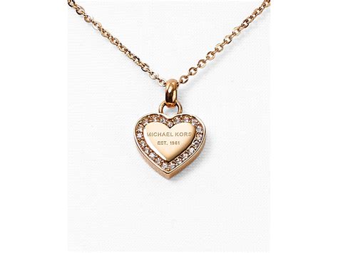 michael kors heart necklace.